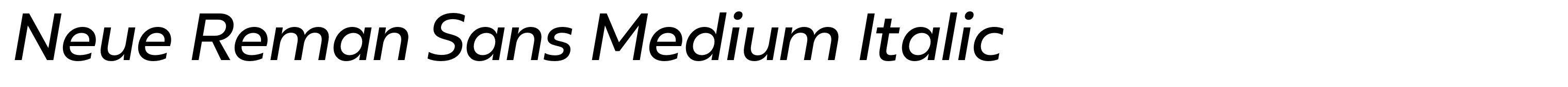 Neue Reman Sans Medium Italic